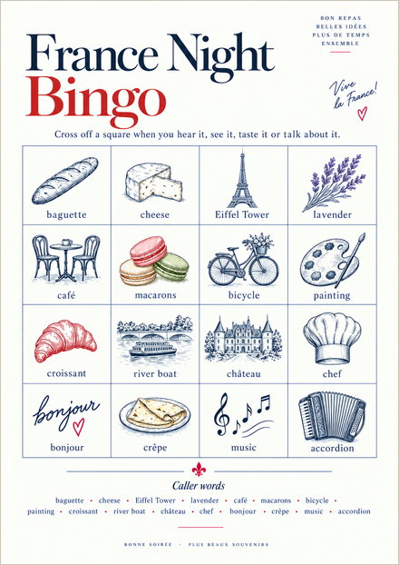 France Night Bingo