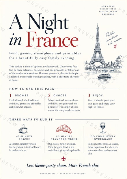 A Night in France — the cover